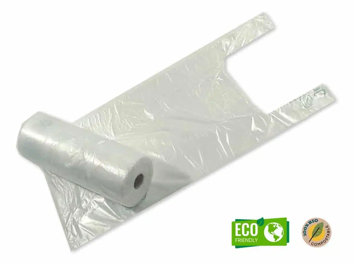 buste di plastica biodegradabili in rotoli