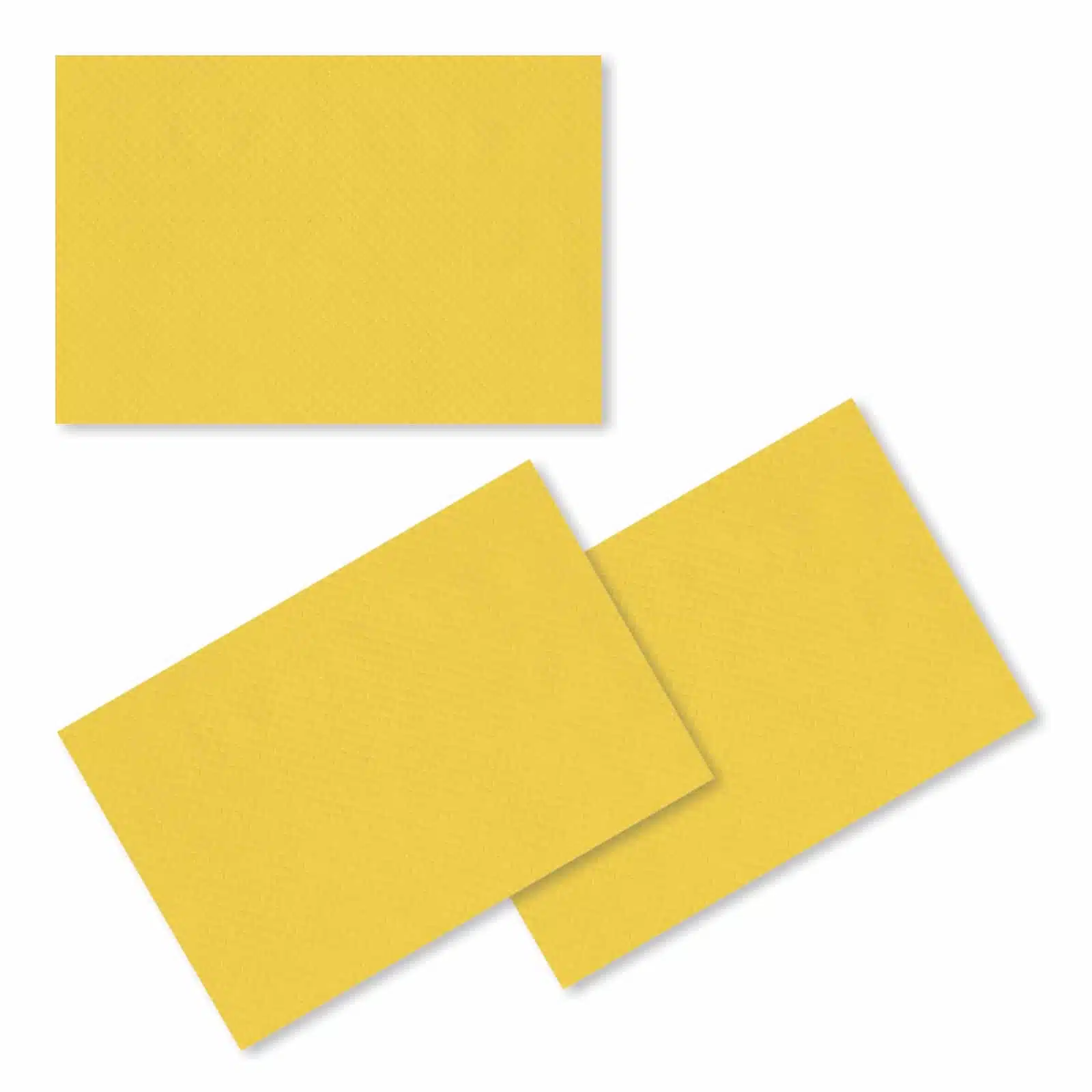tovagliette di carta colorate gialle