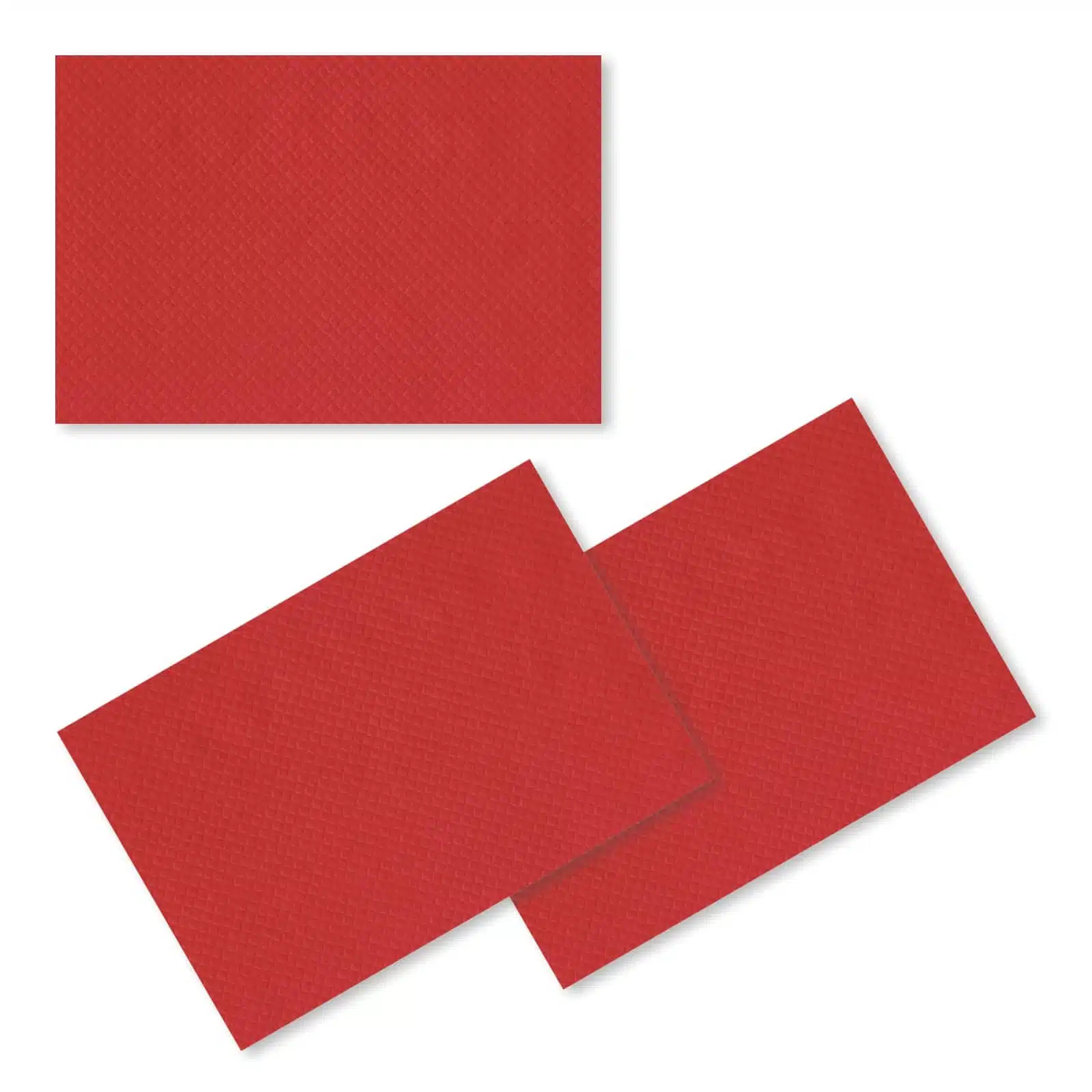 tovagliette di carta colorate rosse