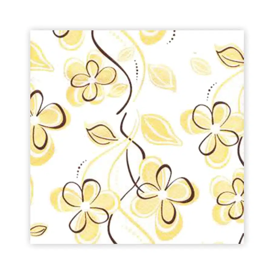 tovaglie a fiori beige di carta monouso